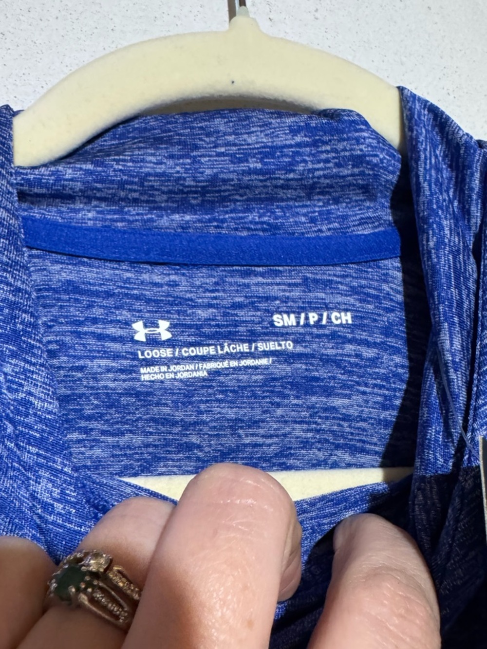Under Armour NWT Velocity Hoodie Women Size S Blue Long Sleeve Athletic Workoit - Picture 5 of 6